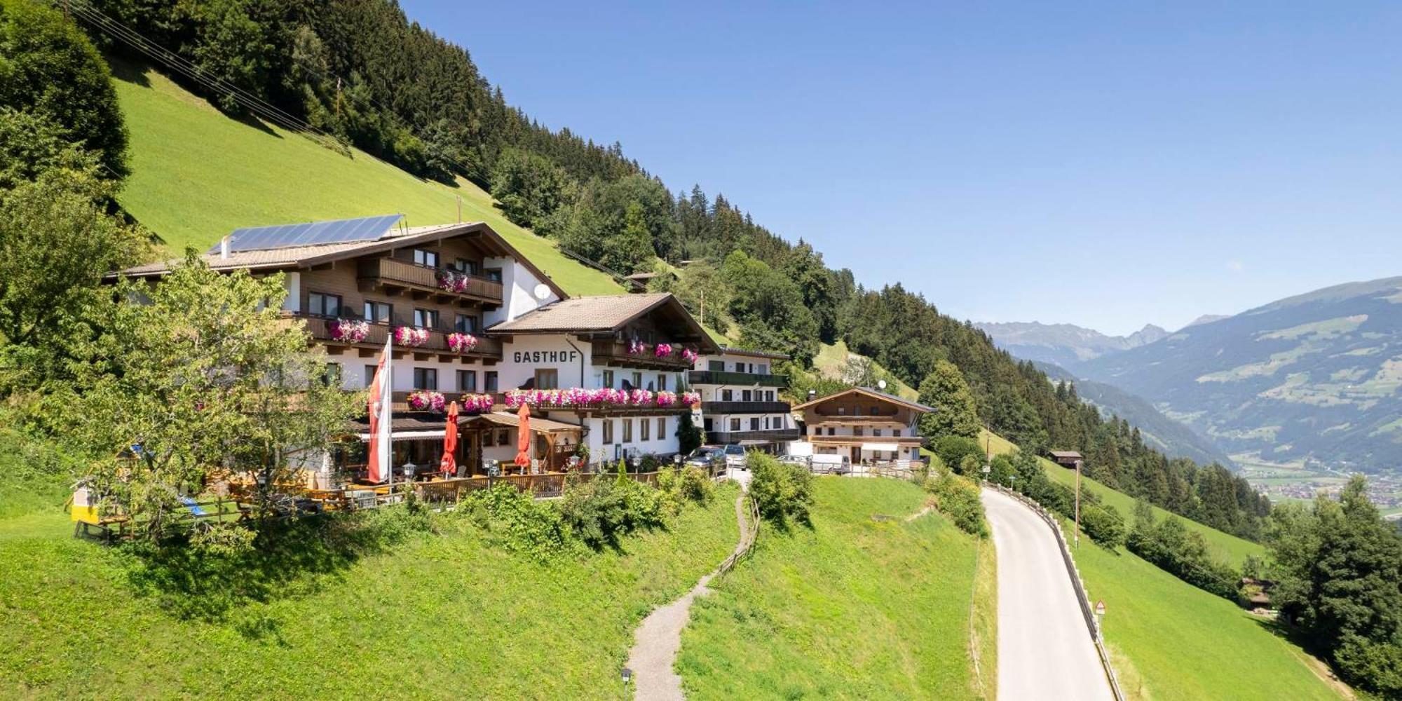 Gasthof Pension Berghof Hippach Exterior foto
